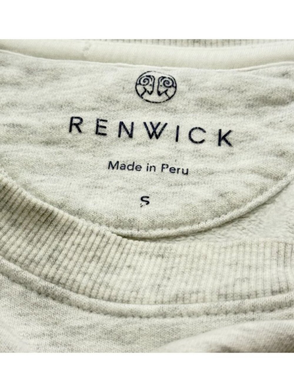 Renwick Women's Golf Love Sweatshirt Heathered Gray w/Green Velvet Logo Size S - Picture 6 of 9